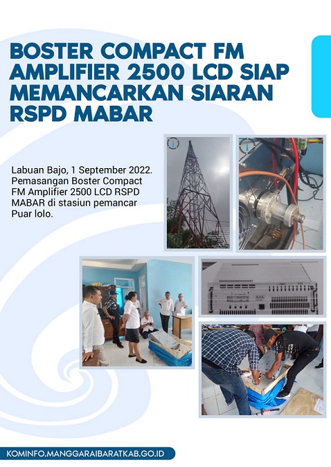 BOSTER COMPACT FM AMPLIFIER  2500 LCD SIAP MEMANCARKAN SIARAN RSPD MABAR